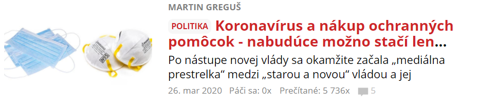 Koronavírus a nákup ochranných pomôcok