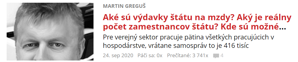 Koľko ma štát zamestnancov? Aké sú výdavky štátu na mzdy?