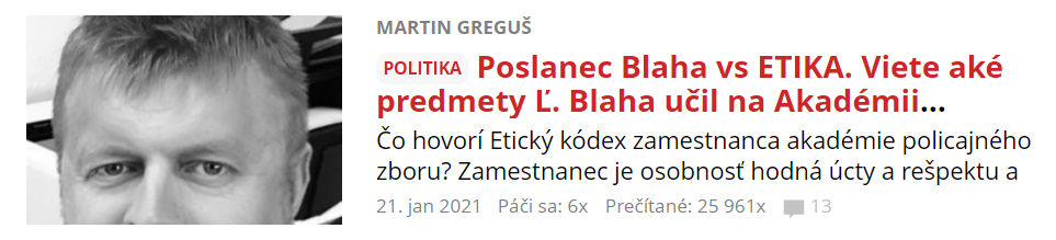 Viete aké predmety učil na Akadémii policajného zboru pán poslanec?